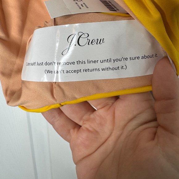 J. Crew NWT Curved-Waist Cheeky Bikini Bottom Warm Maize Size XXL - Picture 5 of 7